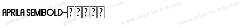 aprila semibold字体转换